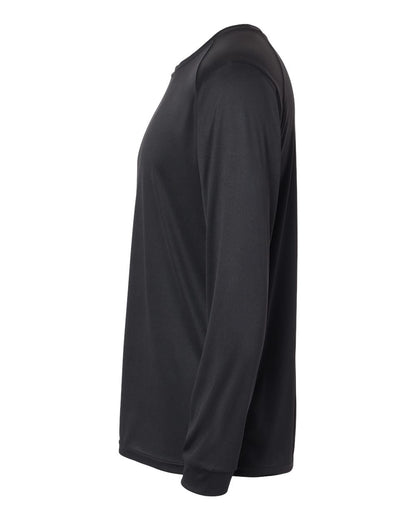 Paragon Unisex Long Islander Performance Long Sleeve T-Shirt 210 #color_Black