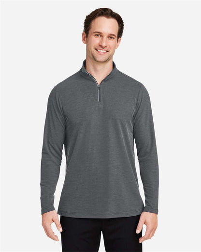 CORE365 Men's Fusion ChromaSoft™ Pique Quarter-Zip Pullover CE405 #colormdl_Carbon Heather