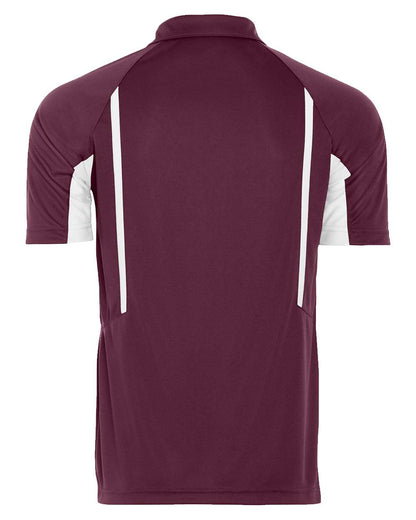 Holloway Men's Two-Tone Avenger Polo 222530 #color_Maroon/ White