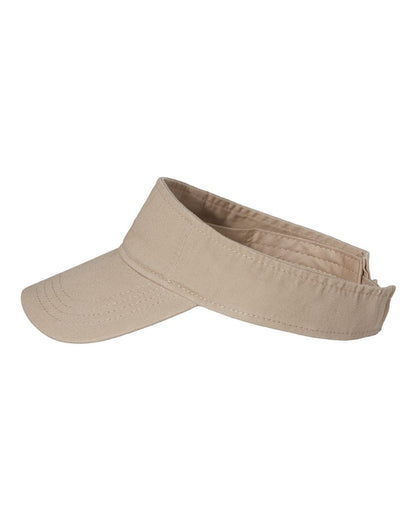 Valucap Bio-Washed Visor VC500 #color_Khaki