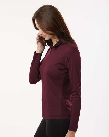 AllPro Women's Pro-Lock Performance Quarter-Zip Pullover 41870L #colormdl_Maroon