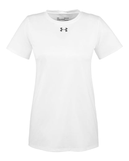 Under Armour Women's Locker 2.0 T-Shirt 1305510 #color_White/ Graphite