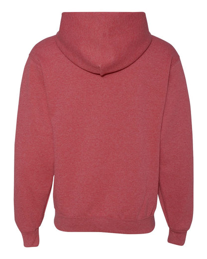 JERZEES Unisex NuBlend® Hooded Sweatshirt 996MR #color_Vintage Heather Red