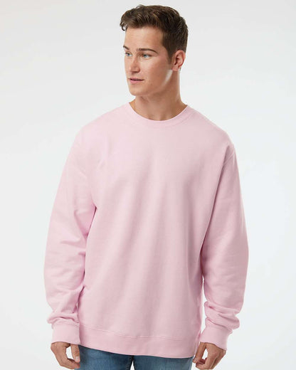 Independent Trading Co. Unisex Midweight Crewneck Sweatshirt SS3000 #colormdl_Light Pink