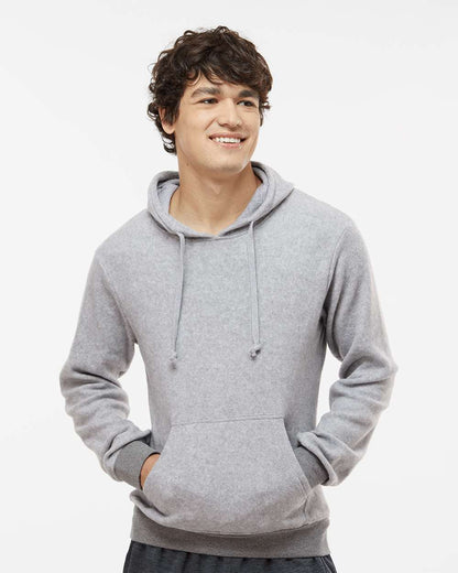 J. America Men's Flip Side Fleece Hooded Sweatshirt 8709 #colormdl_Grey Heather