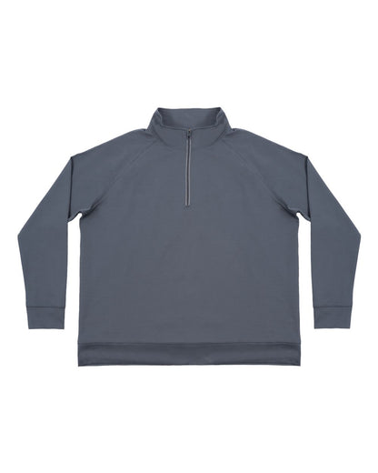 Burnside Men's The Burn Quarter-Zip Windbreaker 8150 #color_Dark Grey Heather