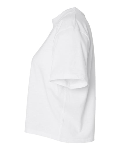 LAT Women's Boxy Tee 3518 #color_Blended White