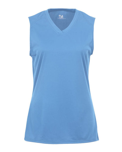 Badger Women's B-Core Sleeveless T-Shirt 4163 #color_Columbia Blue