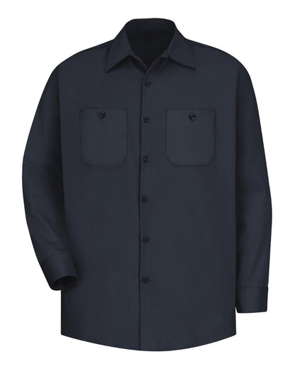Red Kap Men's Tall Cotton Uniform Shirt SC30T #color_Dark Navy