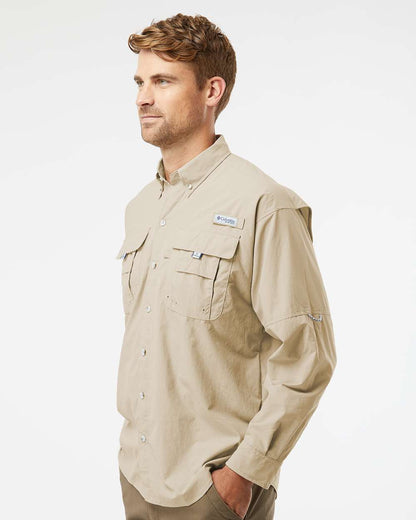 Columbia PFG Bahama™ II Long Sleeve Shirt 212463 #colormdl_Fossil