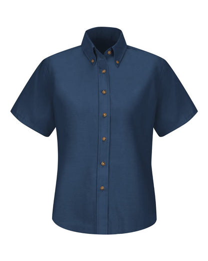 Red Kap Women's Extended Sizes Poplin Dress Shirt SP81EXT #color_Navy