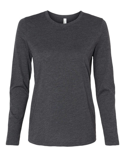 BELLA + CANVAS Women’s Jersey Long Sleeve Tee 6500 #color_Dark Grey Heather