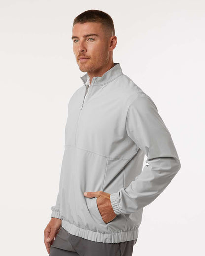 Adidas Men's Stretch Woven Half-Zip Pullover A705 #colormdl_Grey One