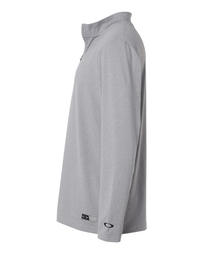 Oakley Men's Team Issue Podium Quarter-Zip Pullover FOA402997 #color_New Granite Heather