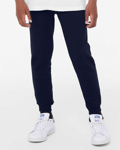 BELLA + CANVAS Youth Jogger Sweatpants 3727Y #colormdl_Navy