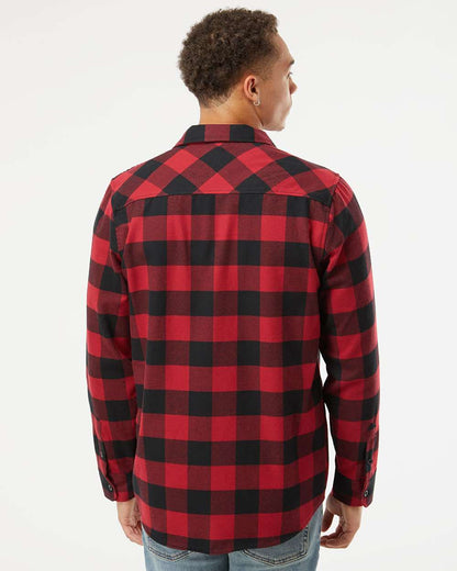 Independent Trading Co. Flannel Shirt EXP50F #colormdl_Red/ Black