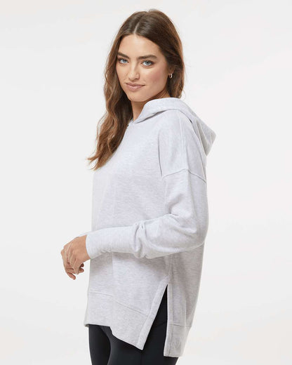 MV Sport Women's French Terry Hooded Sweatshirt W23720 #colormdl_Ash