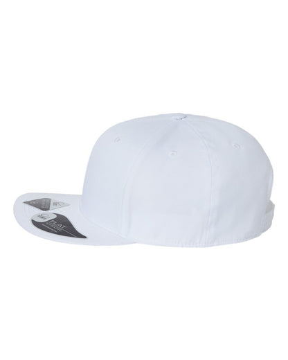 Atlantis Headwear Sustainable Flat Bill Cap JAMES #color_White