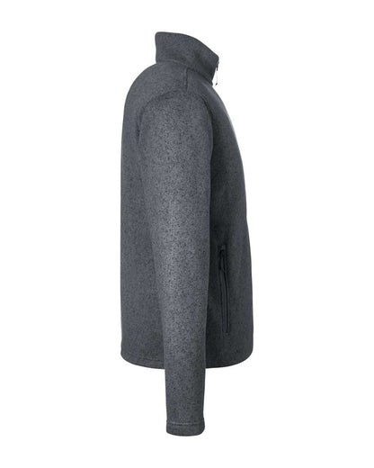 Marmot Men's Drop Line Fleece Jacket M16223 #color_Steel Onyx Heather