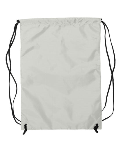 Liberty Bags Zippered Drawstring Backpack 8888 #color_White