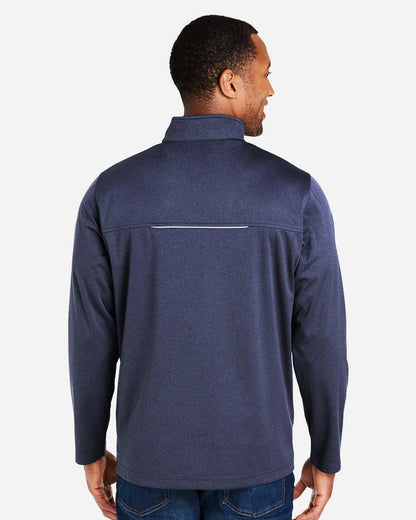 CORE365 Men's Techno Lite Three-Layer Knit Tech-Shell CE708 #colormdl_Classic Navy Heather