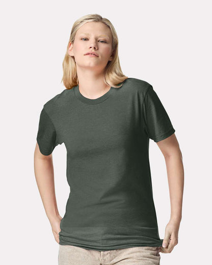 American Apparel Unisex CVC Tee 2001CVC #colormdl_Heather Forest
