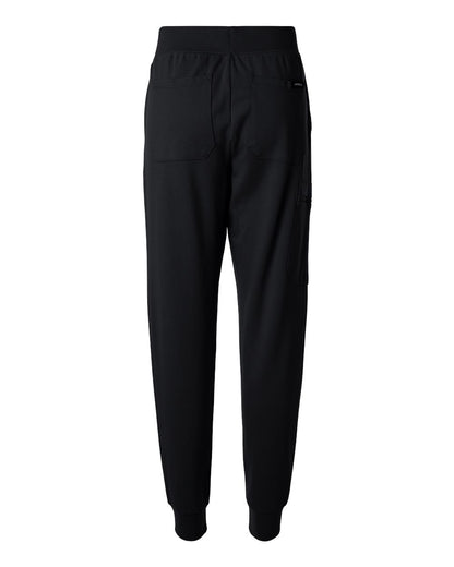 Jaanuu Women's Petite Sizes Rubi Ultrasoft Scrub Joggers W40001P #color_Black