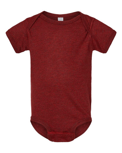 Rabbit Skins Infant Fine Jersey Bodysuit 4424 #color_Cardinal Blackout