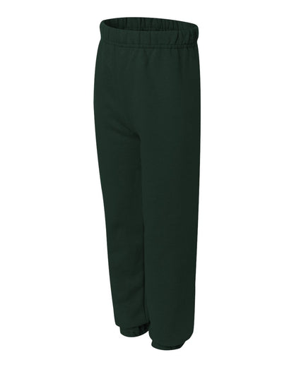 JERZEES Youth NuBlend® Sweatpants 973BR #color_Forest Green
