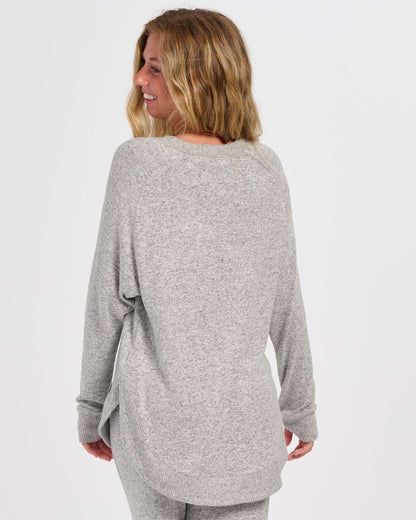Boxercraft Women's Cuddle Oversize Pullover Sweater BW1102 #colormdl_Oxford Heather