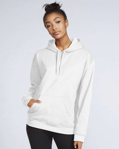 Gildan Unisex Softstyle® Midweight Hooded Sweatshirt SF500 #colormdl_White