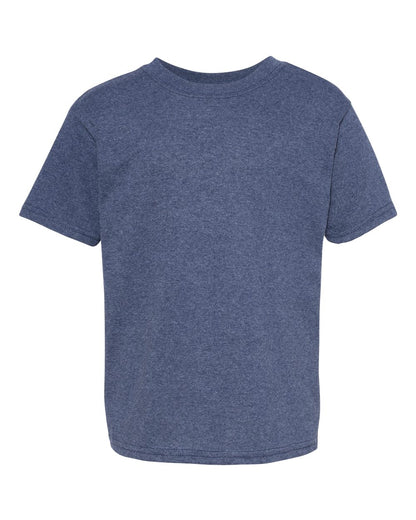 Hanes Ecosmart™ Youth T-Shirt 5370 #color_Heather Navy