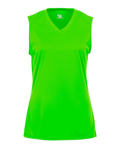 Badger Girls' B-Core Sleeveless T-Shirt 2163 #color_Lime