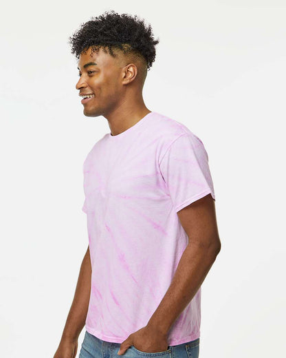 Dyenomite Cyclone Pinwheel Tie-Dyed T-Shirt 200CY #colormdl_Lilac