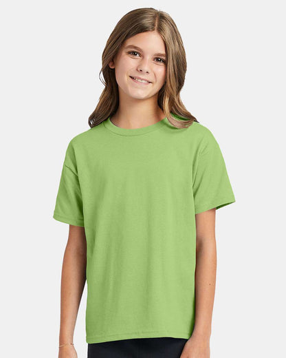 Hanes Ecosmart™ Youth T-Shirt 5370 #colormdl_Lime