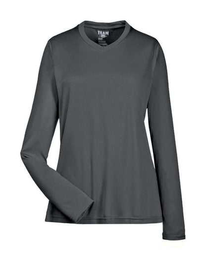 Team 365 Women's Zone Performance Long Sleeve T-Shirt TT11WL #color_Sport Graphite