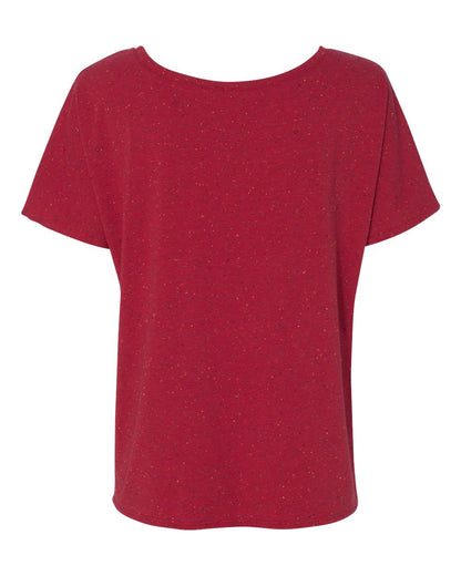 BELLA + CANVAS Women’s Slouchy Tee 8816 #color_Red Speckled