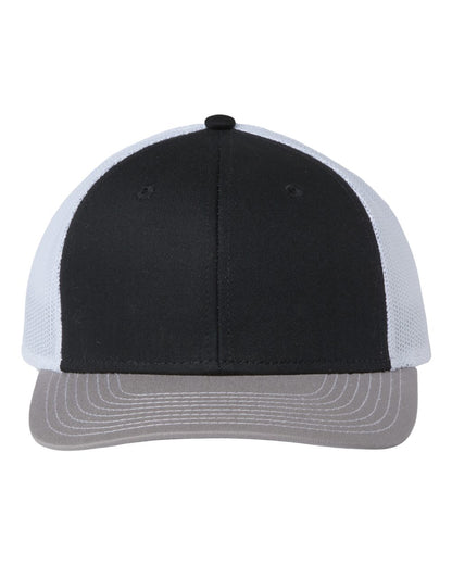 The Game Everyday Trucker Cap GB452E #color_Black/ Grey/ White