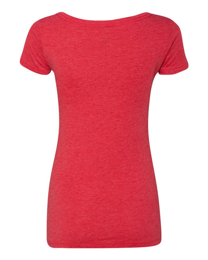 Next Level Women’s Triblend Scoop Neck T-Shirt 6730 #color_Vintage Red