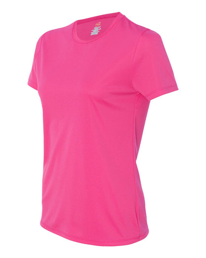 Hanes Women's Cool DRI® Performance T-Shirt 4830 #color_Wow Pink