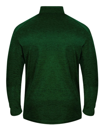 Badger Tonal Blend Quarter-Zip Pullover 4172 #color_Forest Tonal Blend