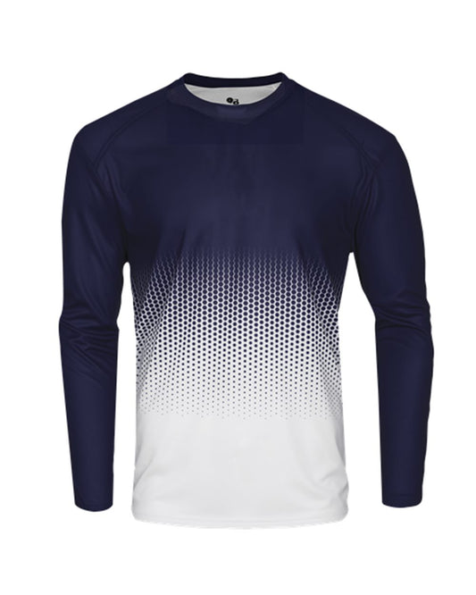 Badger Youth Hex 2.0 Long Sleeve T-Shirt 2224