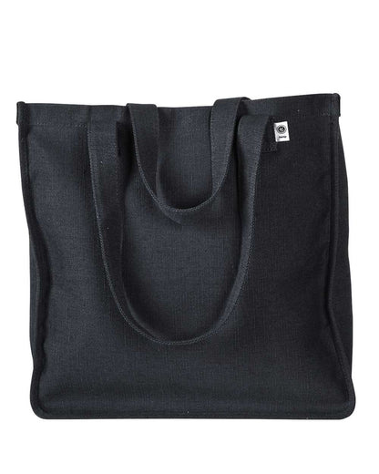 econscious Hemp Market Tote EC8015 #color_Black
