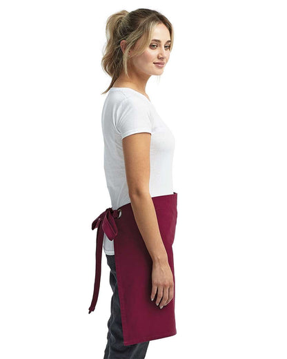 Artisan Collection by Reprime Calibre Heavy Cotton Canvas Waist Apron RP131 #colormdl_Burgundy