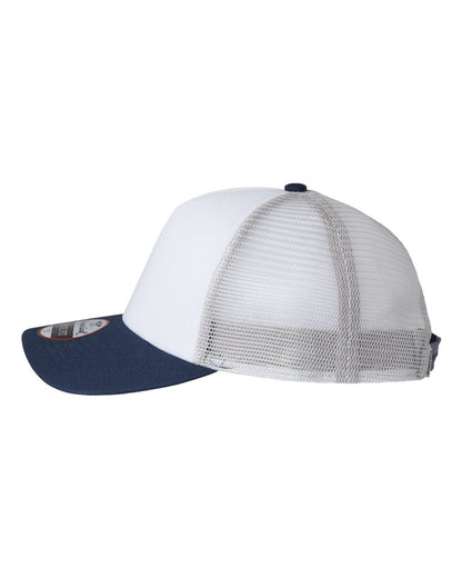 Imperial North Country Trucker Cap 1287 #color_White/ Navy/ Grey