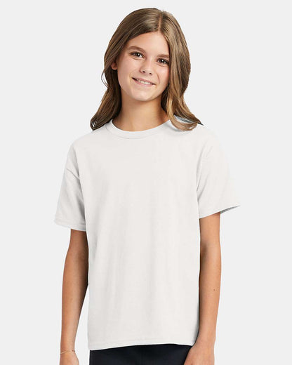 Hanes Ecosmart™ Youth T-Shirt 5370 #colormdl_White