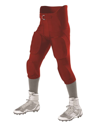 Alleson Athletic Intergrated Football Pants 689S #color_Red