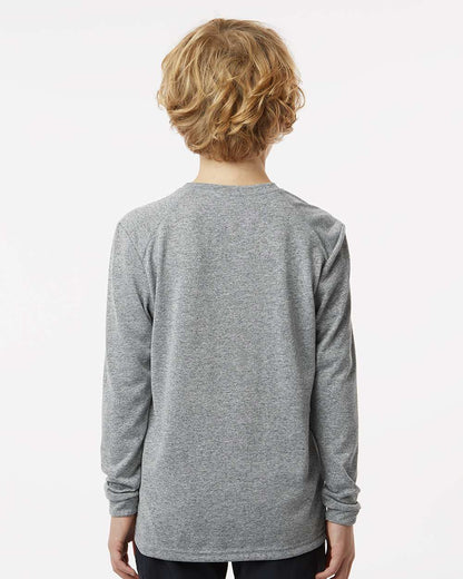 Paragon Youth Long Islander Performance Long Sleeve T-Shirt 218Y #colormdl_Heather Grey