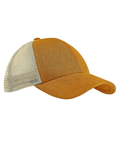 econscious Hemp Blend Trucker Cap EC7093 #color_Old Gold/ Oyster