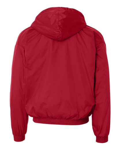 Augusta Sportswear Fleece Lined Hooded Jacket 3280 #color_Red